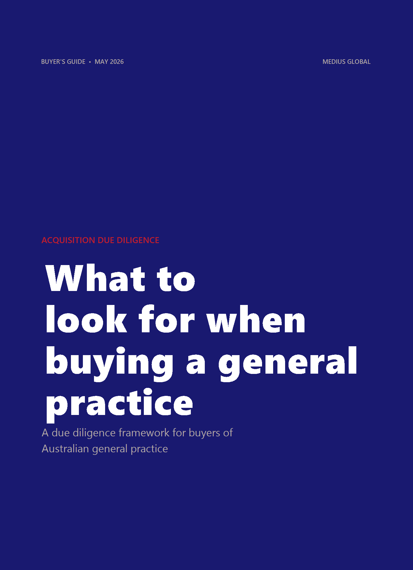 What to look for when buying a general practice - cover